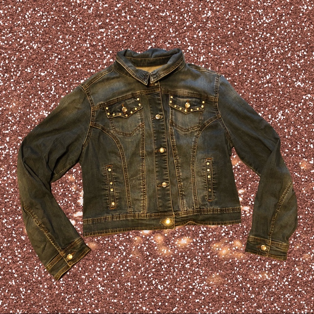 Earl Jeans embellished Jean jacket